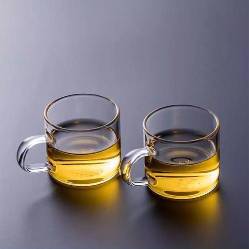 青苹果简约透明耐热玻璃杯ins家用饮料杯茶水杯玻璃杯